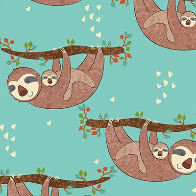 Sleeping sloths on a branch