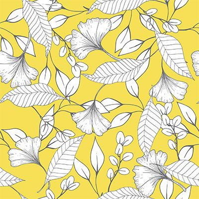 White leaves on yellow