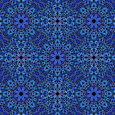 Blue and purple kaleidoscope pattern