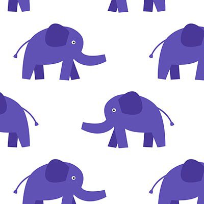 Abstract purple elephants