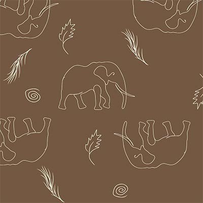 Abstract elephant pattern