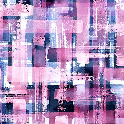 Blue and pink checkered streaks