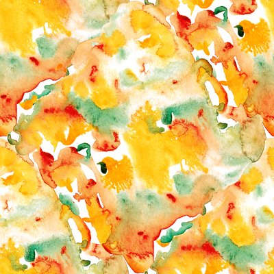 Abstract orange watercolor pattern